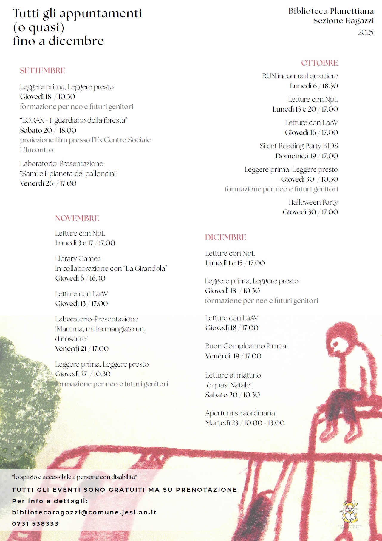 Eventi settembre dicembre
