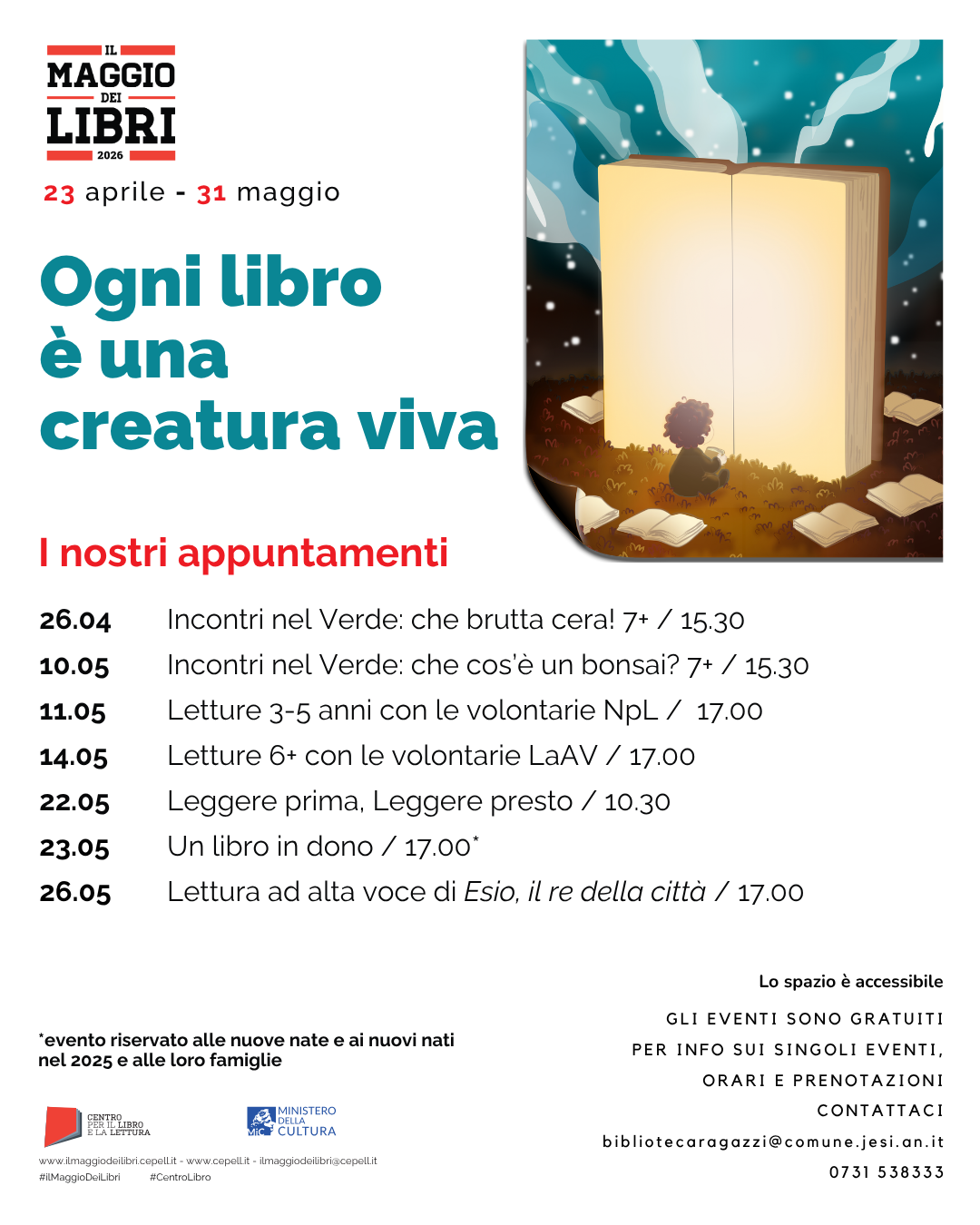 Locandina completa maggio dei libri Jesi